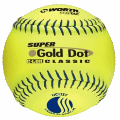 Worth 12" USSSA Super Gold Dot Classic M Softballs (Dozen): UC12SY
